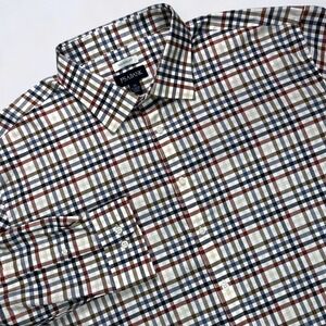 NEW Jos A Bank Shirt Men's 3XB Plaid Button Up Long Sleeve Tailored Fit Stretch